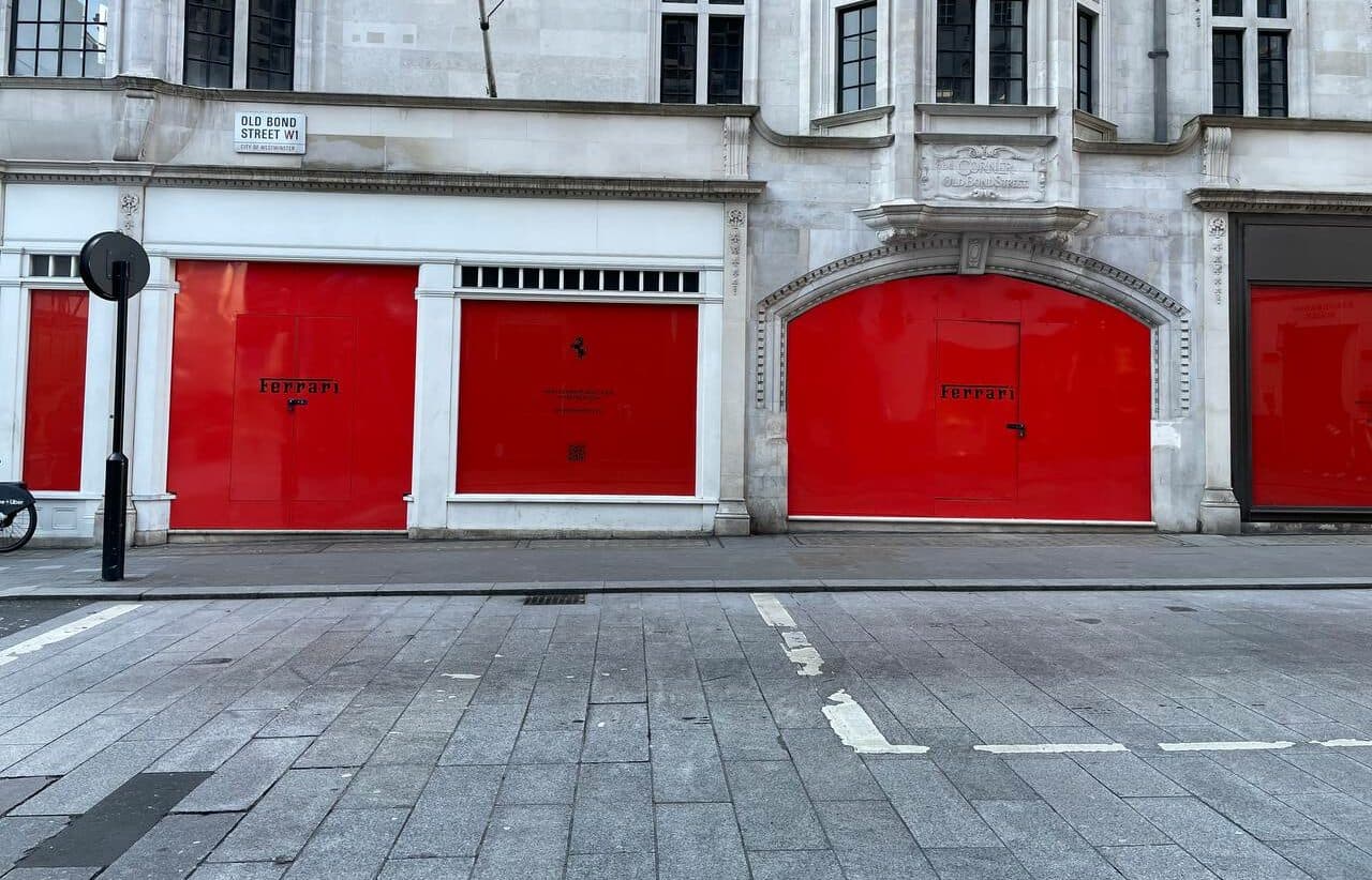 A new Ferrari Boutique is opening in Mayfair 