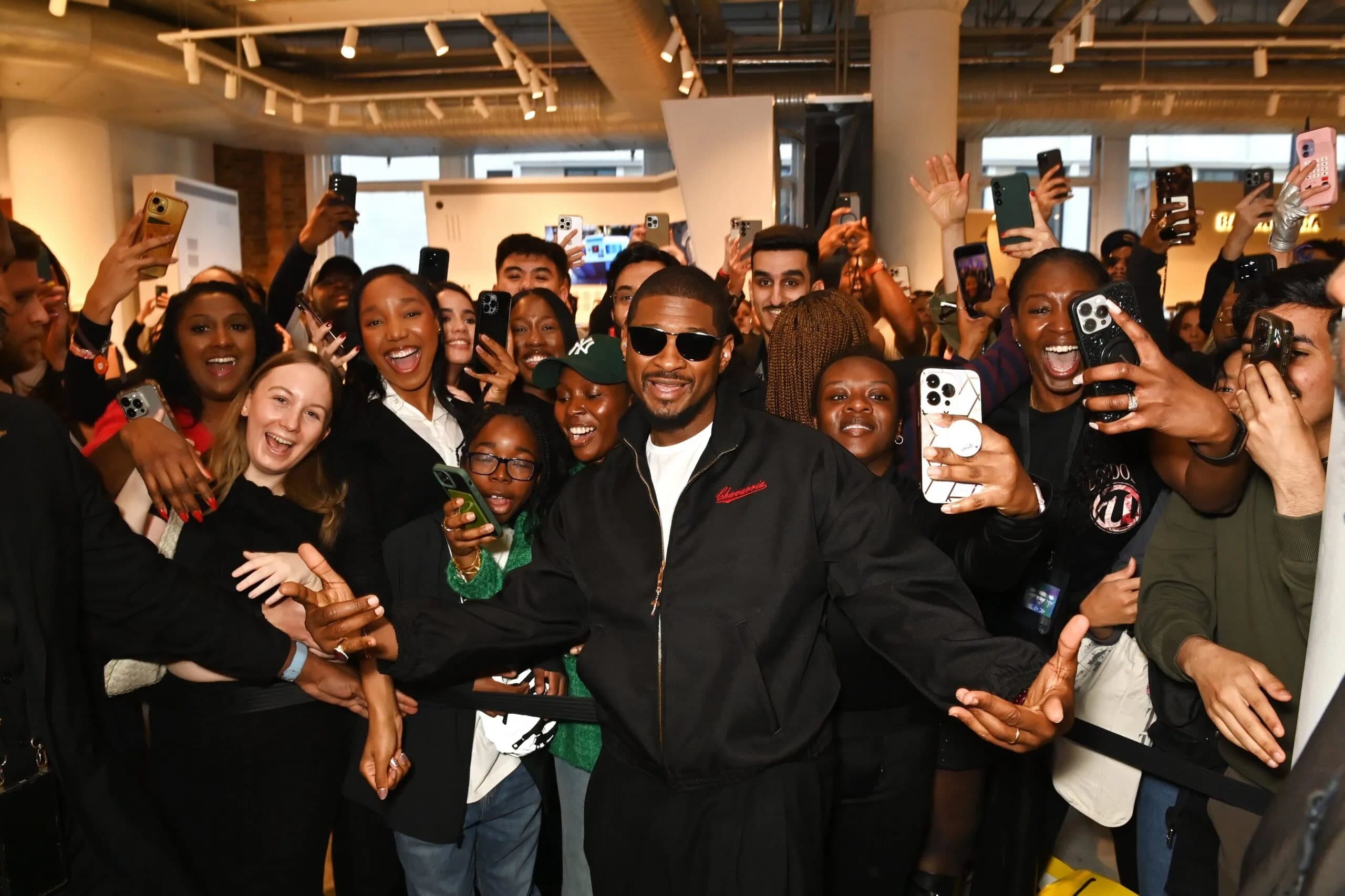 Singing star Usher launches a pop-up shop in Selfridges