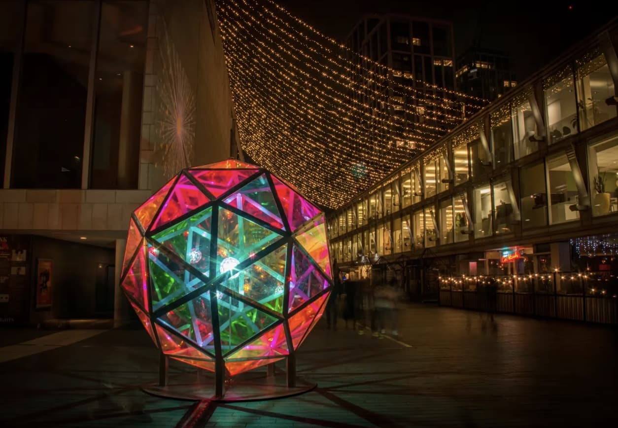 A Winter Light trail brings a wonderland of colour to the Southbank Centre