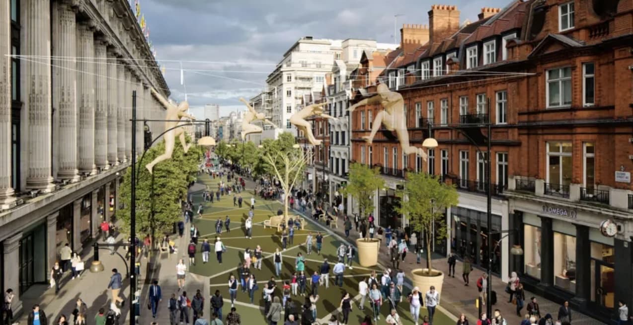 Oxford Street will be pedestrianised in the summer of 2026